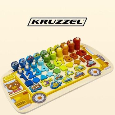 Дървен пъзел - сортер 6в1 Kruzzel 22636