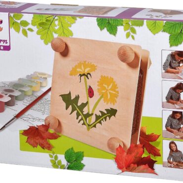 Eichhorn Outdoor Leaf Press - преса за листа и цветя с шаблони за рисуване, включително четка и боя, подходяща за възраст над 6 години