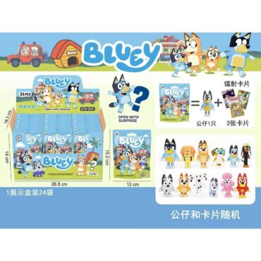 ФИГУРА BLUEY С КАРТА В ПЛИК 12 ВИДА
