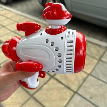 Пистолет за мехурчета Super Wings за деца с разтвор за сапунени мехурчета 100 ml