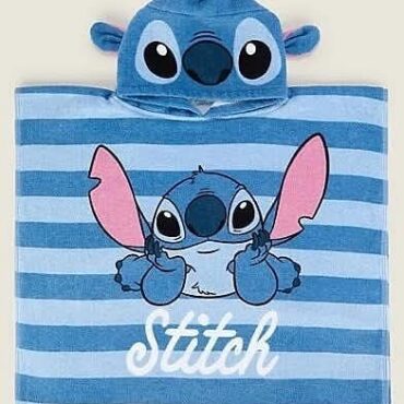 Пончо за деца Stitch 100% памук