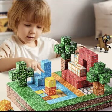 Магнитни кубчета в стил Minecraft – конструктор 100бр